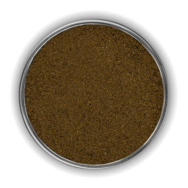 Garam Masala als feine, bräunliche Gewürzmischung