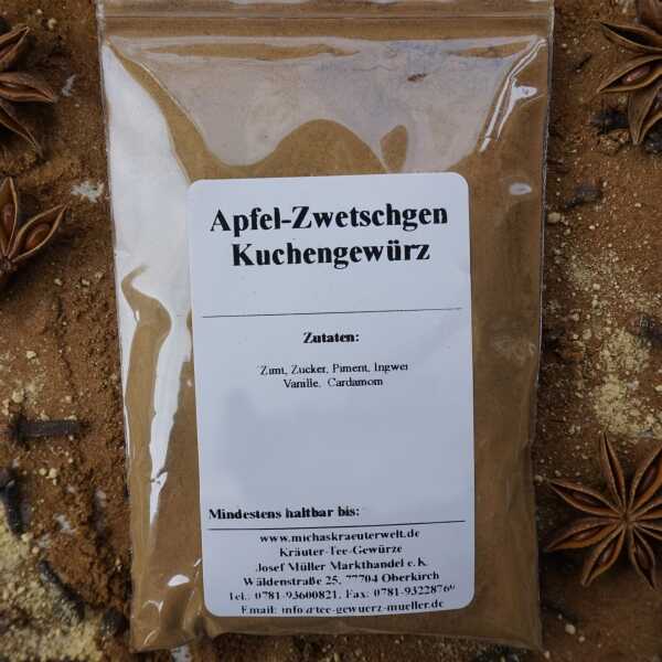 Gewürzzubereitung als feines, hellbraunes Pulver