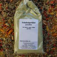 Gemahlener Schabzigerklee als feines, grünliches Pulver