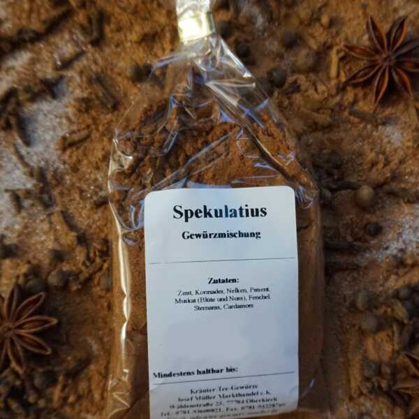 Spekulatius-Gewürzmischung als feines, braunes Pulver