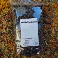 Ganze Wacholderbeeren in dunkelblauer bis schwarzer Farbe