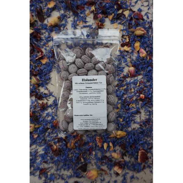 Bonbons in grau-dunkelvioletter Farbe