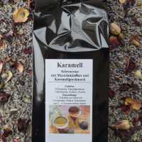 Schwarztee Karamell mit Macadamianuss