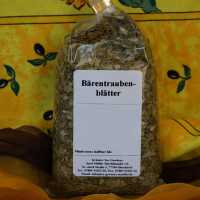 Getrocknete Bärentraubenblätter in...