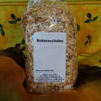 Getrocknete Bohnenschalen in hellbrauner Farbe