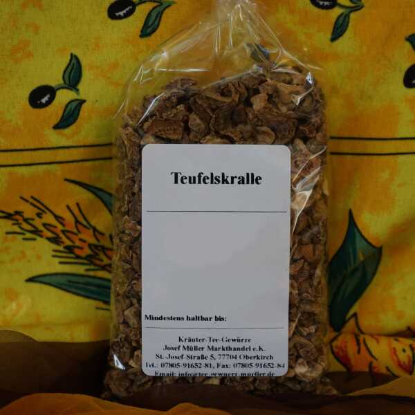 Getrocknete Teufelskralle in bräunlicher Farbe