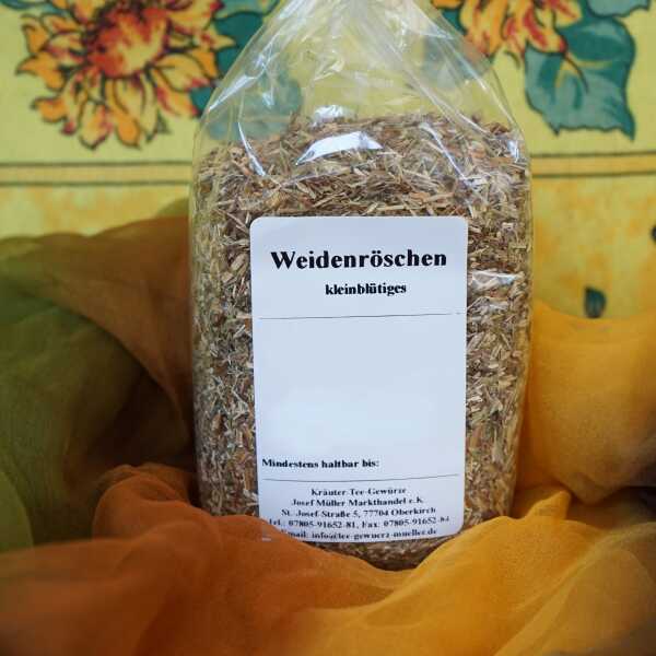 Getrocknetes Weidenröschenkraut in grüner Farbe